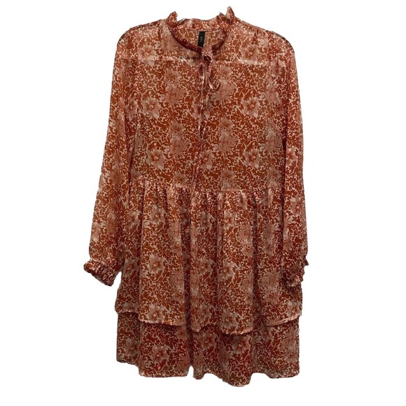 Y.A.S Yasdamask Long Sleeve Tunic Floral Boho Hippie Babydoll Dress - Size Small - Picture 1 of 10